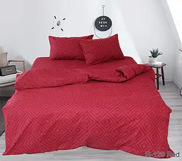 Постільна білизна (R129Red) 1,5-спальний TAG tekstil pbe0028302 - мініатюра 1