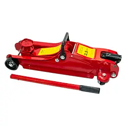 Домкрат автомобільний підкатний червоний 2.5 т Horizontal Jack - мініатюра 2
