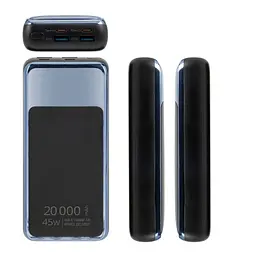 Універсальна мобільна батарея 20000 mAh, Rivapower VA1075, Black/Blue, 45 Вт RivaCase teh0027619 - мініатюра 5