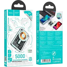 Зовнішній акумулятор Blueo Magnetic Wireless Power Bank With Stand 20W 10000mAh Mint [P010GRNS] [105994] - мініатюра 4