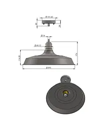Люстра Pikart 32101-1 E27 1x60W IP20 - мініатюра 2