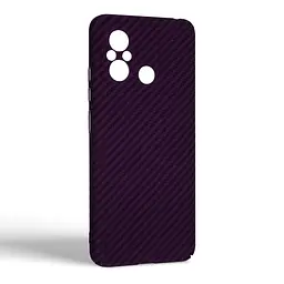 Карбоновый чехол для Xiaomi Redmi 12C, LikeCarbon, фиолетовый, панель, защитный чехол-накладка, ультратонкий и легкий, противоударный, обеспечивает защиту от ударов, падений и царапин, ArmorStandart (ARM71944) - мініатюра 2