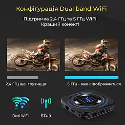 Transpeed H618 4/64Gb, Смарт ТВ приставка медіа плеєр 8K HDR Android SmartTV Box, налаштування Android TV у подарунок, YouTube та фільми без реклами - мініатюра 11