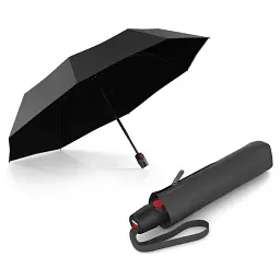 Парасоля Knirps T.200 Dark Grey Black HeatShield автомат складана (Kn95-3201-08002)