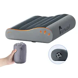 Подушка надувна Flextail Zero Pillow сіра - анатомічна - мініатюра 2