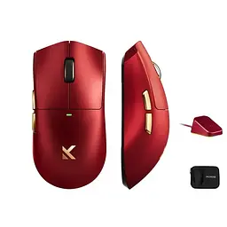 Бездротова ігрова миша MCHOSE K7 Ultra / Три режими підключення / PAW3950 / 42 000 DPI / Red