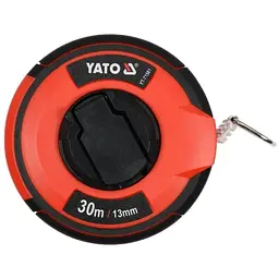 Рулетка Yato сталева 30 м х 13 мм ручне змотування закритий корпус (YT-71581)