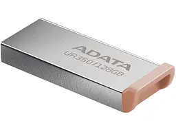 USB флеш накопичувач ADATA 128 GB UR350 Silver/Brown USB 3.2 (UR350-128G-RSR/BG) - мініатюра 3