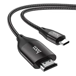 Адаптер Hoco UA16 Type-C to HDMI TV HD on-screen cable Темно-сірий