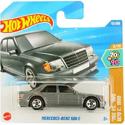 Базова машинка Hot Wheels 70S VS. 90S Mercedes-Benz 500 сіра (5785) JBB60-N522