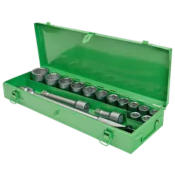 Набір торцевих головок Alloid 3/4, 17 предметів метал (NI-6017 WN-6)