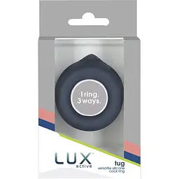 Подвійне ерекційне кільце Lux Active - Tug - Versatile silicone Cock Ring - мініатюра 8