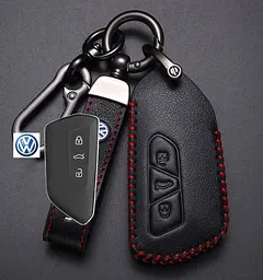 Чохол для автоключів Volkswagen ID3 ID4 ID6 із брелоком-карабіном, оригінал (3 кнопки №8)
