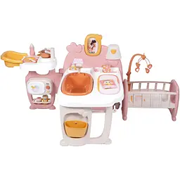 Великий iгровий центр Smoby Toys Бебi Ньорс. Кiмната малюка 3 зони терракотова пудра (7600220394)