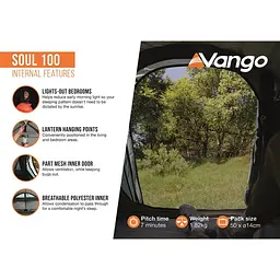 Намет одномісний Vango Soul 100 Deep Blue (TEUSOUL00000001) - мініатюра 14