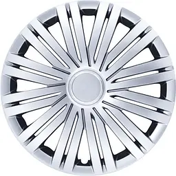 Ковпак колеса з емблемою Volkswagen SKS339 R15 сірий з логотипом на вибір 4 шт