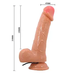 Вібратор - Barbara Ken Vibrator 8,3" Flesh - мініатюра 7