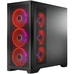 Корпус Modecom VOLCANO EXPANSE S ARGB 4x140mm fans MIDI USB 3.0x2+TYPE-C ЧОРНИЙ без Блок живлення ATX - мініатюра 2