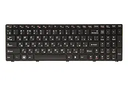 Клавiатура для ноутбука IBM/LENOVO G580, N580 чoрний, чoрний фрейм (KB311071)