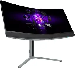 Монітор 27" Lorgar 34MP1 MiniLED Curved UWQHD VA 180Hz (LRG-34MP1W180C-GY) - мініатюра 6