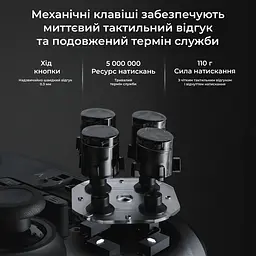 Бездротовий геймпад Ajazz GP100 RGB чорний (GP100-B) - мініатюра 10