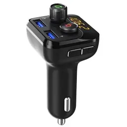 FM модулятор Grand-X 98GRX MegaBass, Bluetooth V5.0 MicroSD, 2USB , MegaBass, han (98GRX) - мініатюра 2