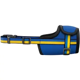 Намордник для собак Waudog Nylon Colors of freedom, пластиковий фастекс L ( 25-34 см) (352-4020) - мініатюра 2