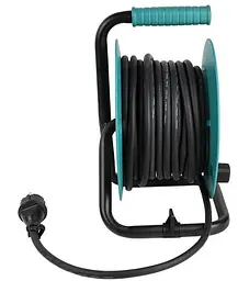 Мережевий фільтр KS CR-15M, 3000Вт, 4х16А/230В, 3х1.5мм, IP44, 3.2кг, на котушці, 15м, чорний (KSCR-15M) - мініатюра 7