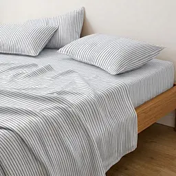 Простирадло на резинці з вареної бавовни 200x200x30 NORDIC STRIPE COSAS (2200000050083) - мініатюра 3