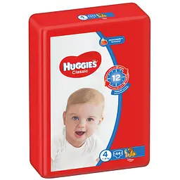 Підгузки Huggies Classic 4 (7-18 кг), 44 шт. - мініатюра 2