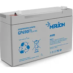 Акумулятор Merlion AGM GP690F1 6V 9Ah - мініатюра 2