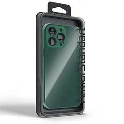 Чехол-накладка для Apple iPhone 13 Pro Max, Replica MagSafe, зеленый, противоударный защитный чехол с магнитным кольцом MagSafe, защита всего корпуса, TPU+PC, зеркальный, выступающий бортик вокруг экрана, ArmorStandart (ARM76192) - мініатюра 5