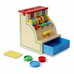 Розвиваюча іграшка Melissa&Doug Перший дерев'яний касовий аппарат (MD3378) - мініатюра 3