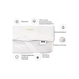 Наматрацник MirSon №1003 Alberto Eco Aloe Vera 100х200 см (2200001490581) - мініатюра 3