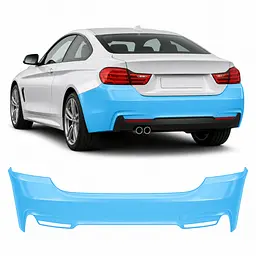 Антигравійна захисна бронеплівка за лекалами для BMW 4 Series F32 2013-2020 - задній бампер