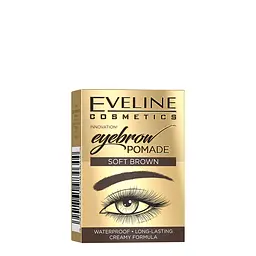 Помада для брів Eveline Eyebrow Pomade коричневий 4 г (LMKKBRWPOMLB) - мініатюра 3