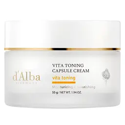 Капсульний крем для сяйва шкіри d'Alba Vita Toning Capsule Cream 55 г (DLB098)
