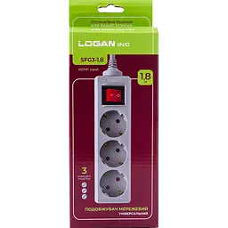 Мережевий фільтр Logan SFG3-1.8 Grey - мініатюра 4