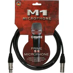 Микрофонный кабель XLR Male — XLR Female 3 м KLOTZ M1K1FM0300 - мініатюра 1