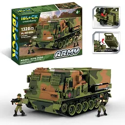 Конструктор Iblock Army Реактивна система залпового вогню M270 MLRS, 1328 деталей (PL-921-506)