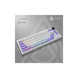 Клавіатура Ajazz AK650 Flying Fish Switch Purple RGB USB/Wireless/Bluetooth UA Purple (AK650-FF-PWB) - мініатюра 11