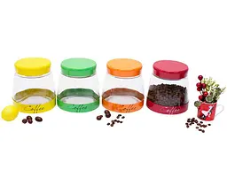 Банка BONADI 1л з кришкою в асортименті COFFEE 4 дизайни 279-113