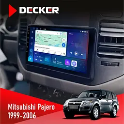 Штатна магнітола Mitsubishi Pajero 1999-2006 Wood Cyclone C9-012 4x64, DSP, 4G Cyclone (НФ-00007967)