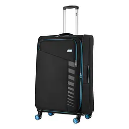 2E Валіза 2E, Trek, поліестер, велика, 97/117л, TSA, 4 колеса, EXP, чорний