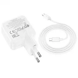 Зарядное устройство Hoco C111A 2 порта USB A+C 30 W с кабелем type-C - миниатюра 4