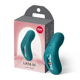 Накладний вібратор Fun Factory LAYA III Bottle Green, ефект постукування пальцем - мініатюра 6