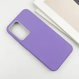 Шкіряний чохол Leather Case Metal Buttons для Samsung Galaxy S23 FE Light Purple - мініатюра 4
