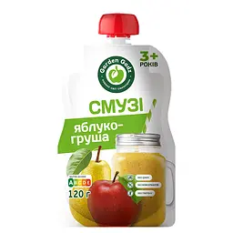 Пюре фруктове Garden Gadz Смузі яблуко-груша гомогенізоване стерилізоване 120 г 