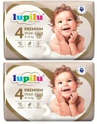 Підгузники Lupilu Premium Maxi Розмір 4, Вага 8-16 кг, 92 шт