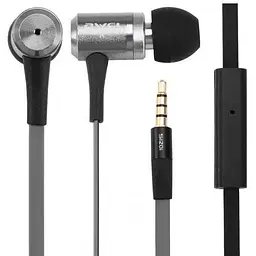 Дротові навушники Awei ES-120i, 3.5mm, 1.2m, grey